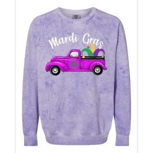 Mardi Gras Party Truck Colorblast Crewneck Sweatshirt