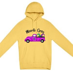 Mardi Gras Party Truck Premium Pullover Hoodie