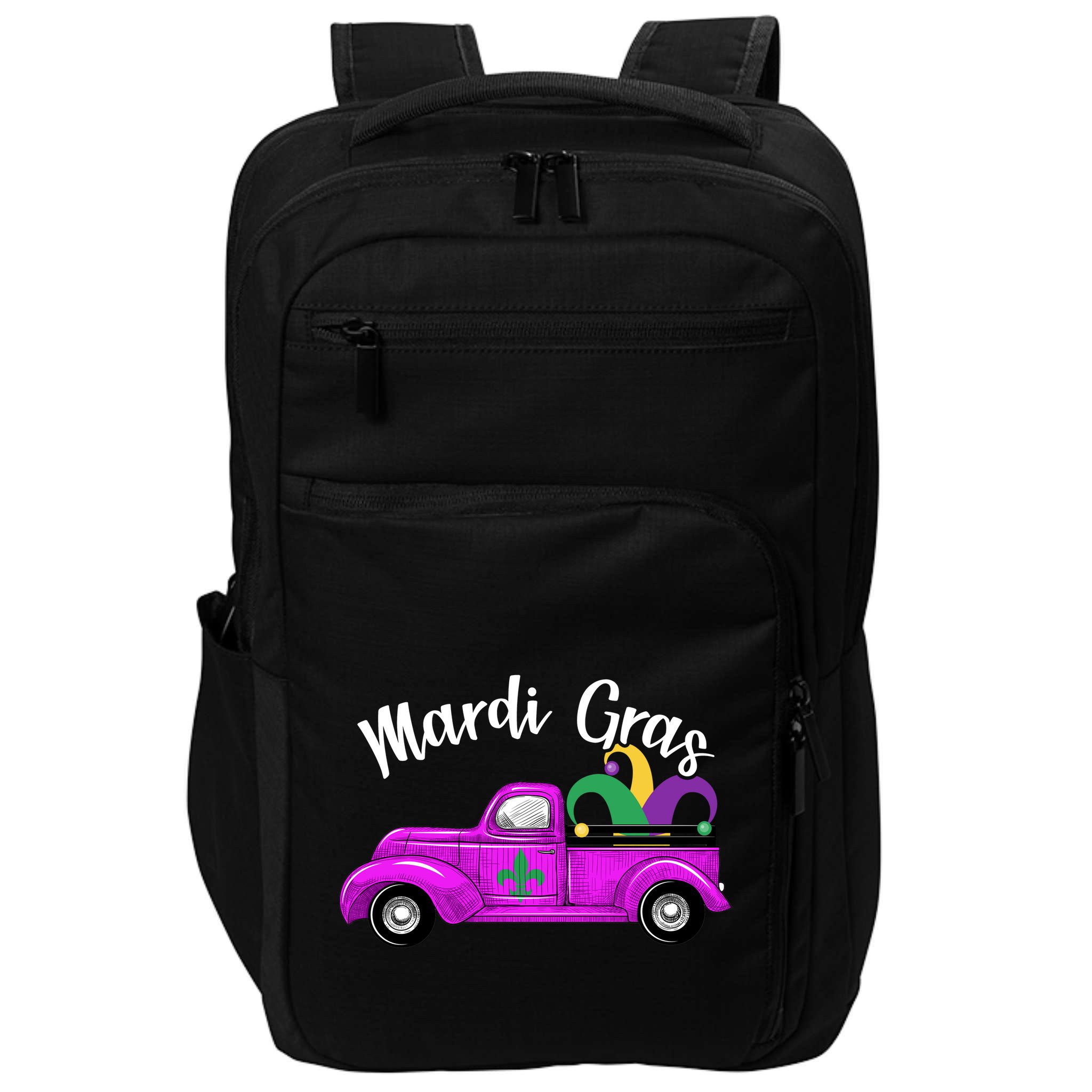 Mardi Gras Party Truck Impact Tech Backpack