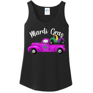 Mardi Gras Party Truck Ladies Essential Tank