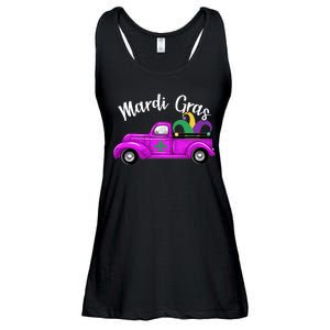 Mardi Gras Party Truck Ladies Essential Flowy Tank