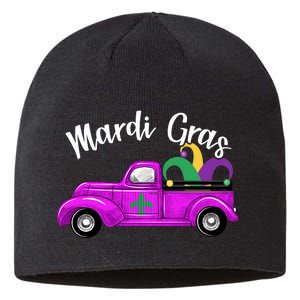 Mardi Gras Party Truck Sustainable Beanie