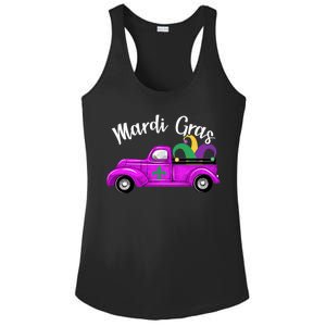 Mardi Gras Party Truck Ladies PosiCharge Competitor Racerback Tank