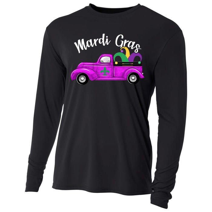 Mardi Gras Party Truck Cooling Performance Long Sleeve Crew