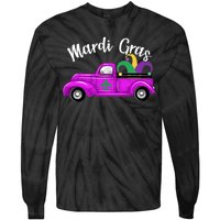 Mardi Gras Party Truck Tie-Dye Long Sleeve Shirt