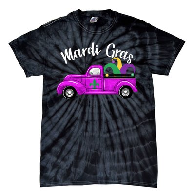 Mardi Gras Party Truck Tie-Dye T-Shirt