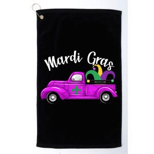 Mardi Gras Party Truck Platinum Collection Golf Towel