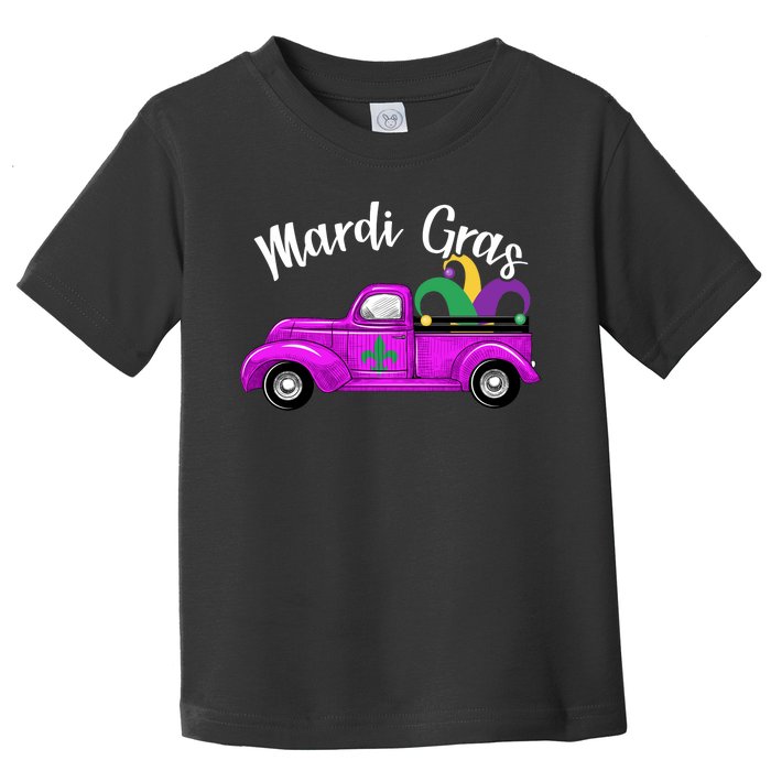 Mardi Gras Party Truck Toddler T-Shirt