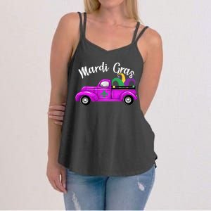 Mardi Gras Party Truck Women's Strappy Tank