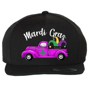 Mardi Gras Party Truck Wool Snapback Cap