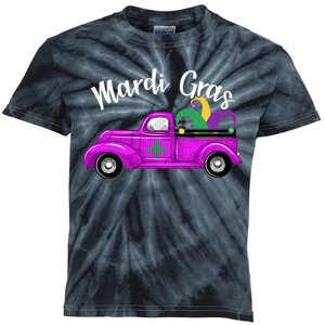 Mardi Gras Party Truck Kids Tie-Dye T-Shirt