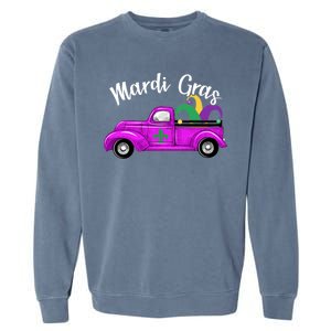 Mardi Gras Party Truck Garment-Dyed Sweatshirt