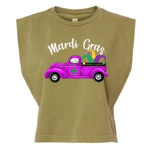 Mardi Gras Party Truck Garment-Dyed Women's Muscle Tee