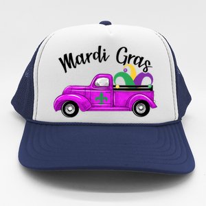 Mardi Gras Party Truck Trucker Hat