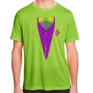 Mardi Gras Party Tux Adult ChromaSoft Performance T-Shirt