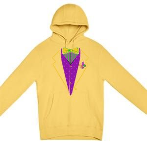 Mardi Gras Party Tux Premium Pullover Hoodie