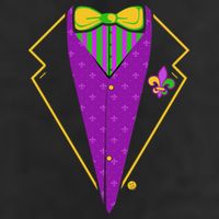 Mardi Gras Party Tux Cool Comfort Performance Bucket Hat