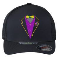 Mardi Gras Party Tux Flexfit Unipanel Trucker Cap