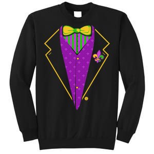 Mardi Gras Party Tux Sweatshirt