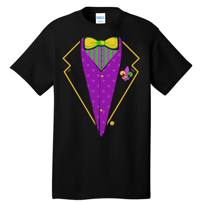 Mardi Gras Party Tux Tall T-Shirt