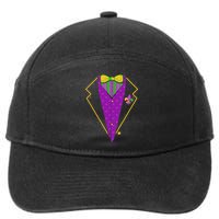 Mardi Gras Party Tux 7-Panel Snapback Hat