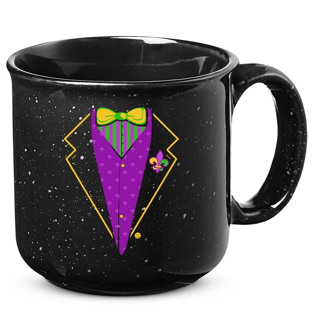 Mardi Gras Party Tux 15oz Campfire Ceramic Mug