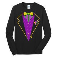 Mardi Gras Party Tux Tall Long Sleeve T-Shirt