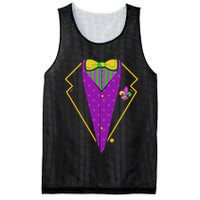 Mardi Gras Party Tux Mesh Reversible Basketball Jersey Tank
