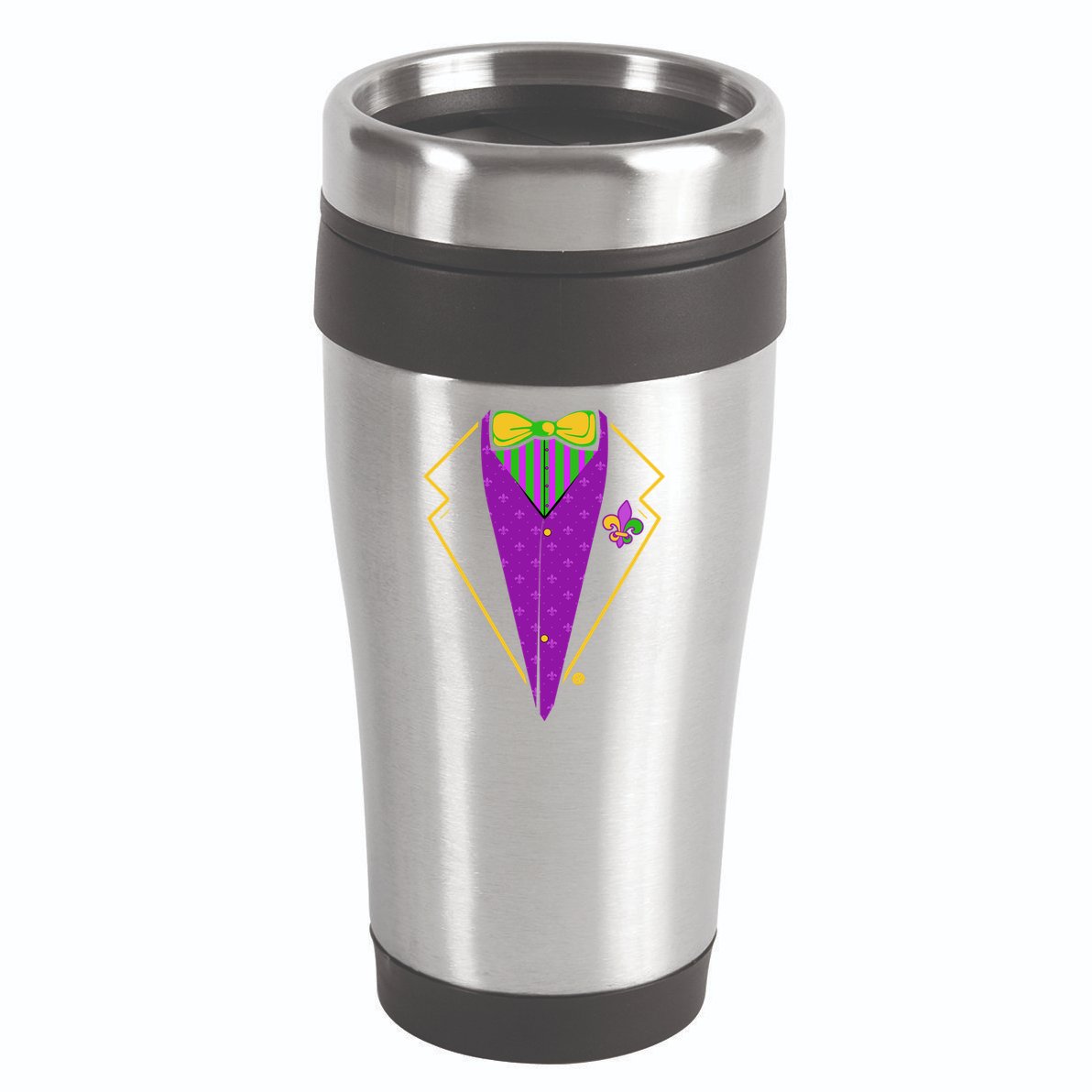 Mardi Gras Party Tux 16oz Travel Tumbler