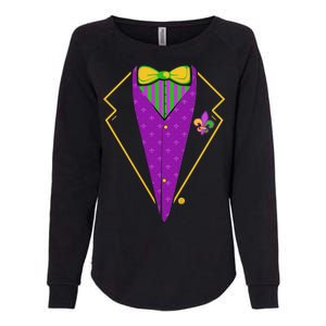 Mardi Gras Party Tux Womens California Wash Sweatshirt