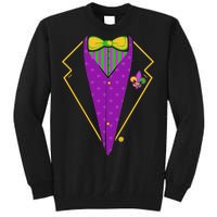 Mardi Gras Party Tux Tall Sweatshirt