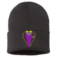 Mardi Gras Party Tux Sustainable Knit Beanie