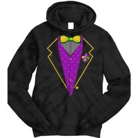 Mardi Gras Party Tux Tie Dye Hoodie