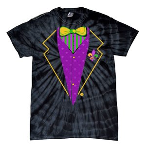 Mardi Gras Party Tux Tie-Dye T-Shirt