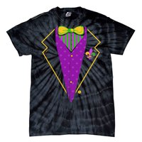 Mardi Gras Party Tux Tie-Dye T-Shirt