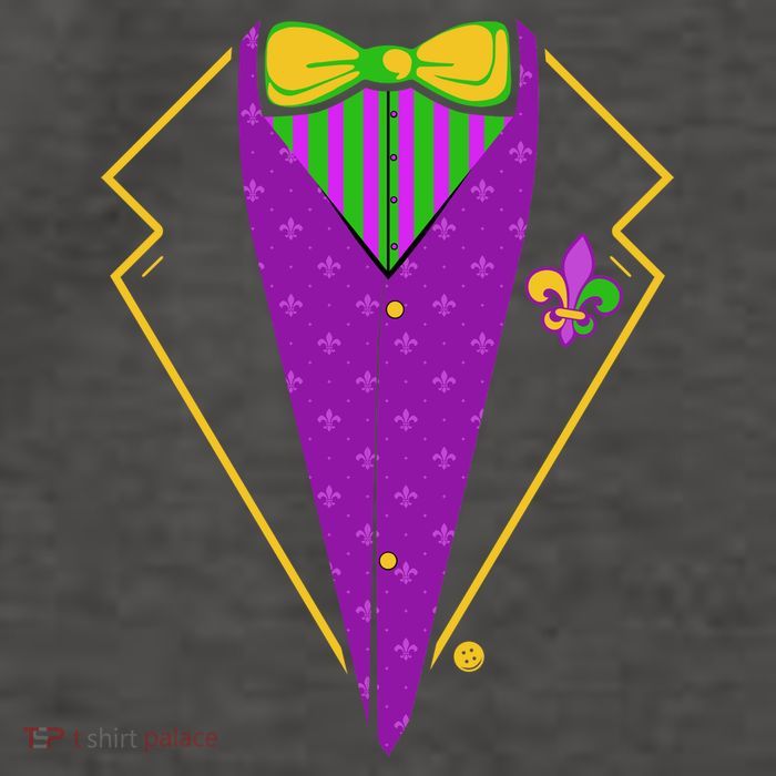 Mardi Gras Party Tux Vector Backpack