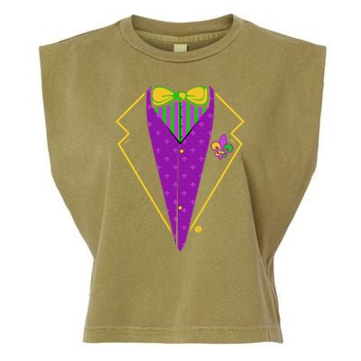 Mardi Gras Party Tux Garment-Dyed Women's Muscle Tee