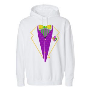 Mardi Gras Party Tux Garment-Dyed Fleece Hoodie