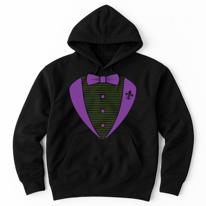 Mardi Gras Party Tuxedo Hoodie