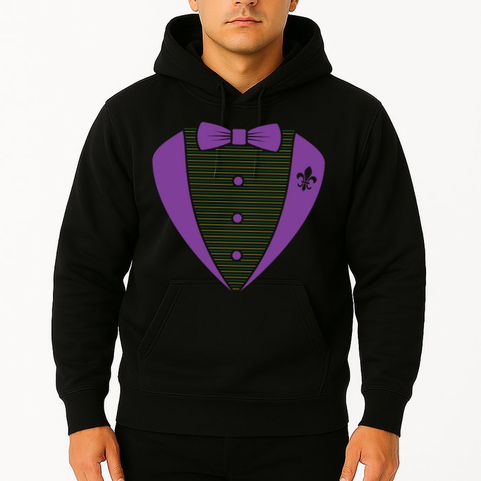 Mardi Gras Party Tuxedo Hoodie