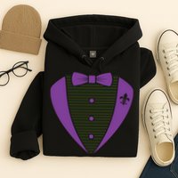 Mardi Gras Party Tuxedo Hoodie