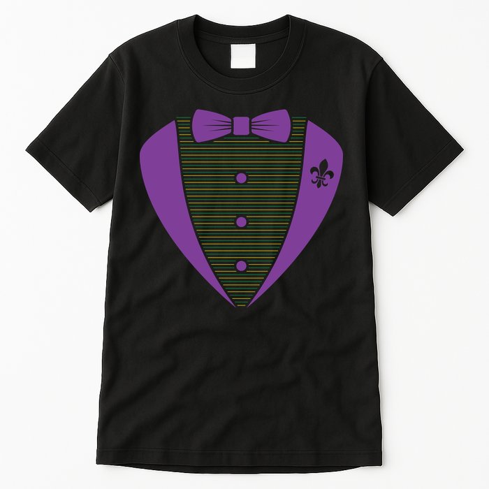 Mardi Gras Party Tuxedo Tall T-Shirt