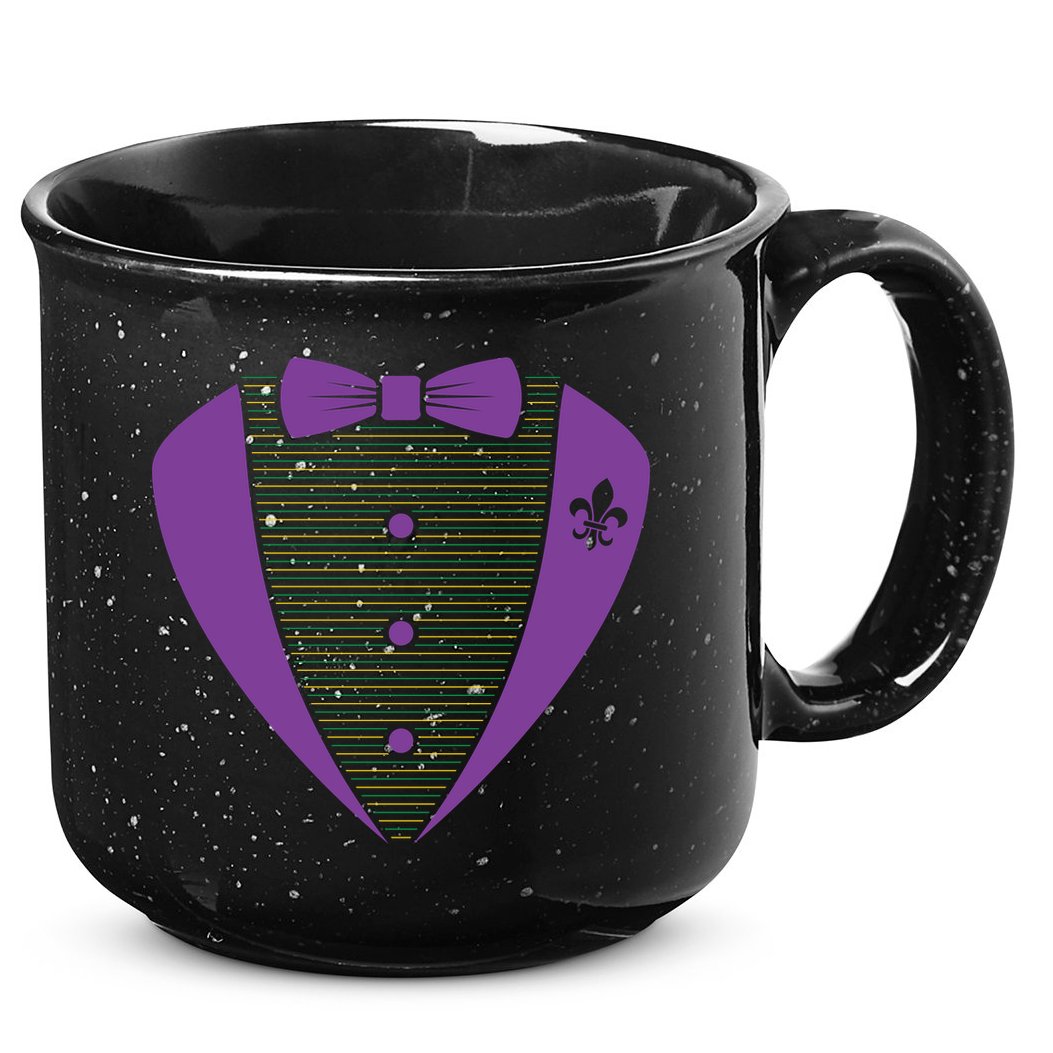 Mardi Gras Party Tuxedo 15oz Campfire Ceramic Mug