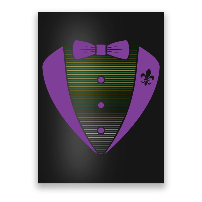 Mardi Gras Party Tuxedo Poster
