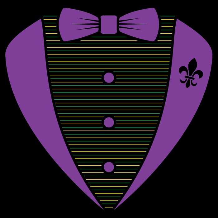 Mardi Gras Party Tuxedo Poster