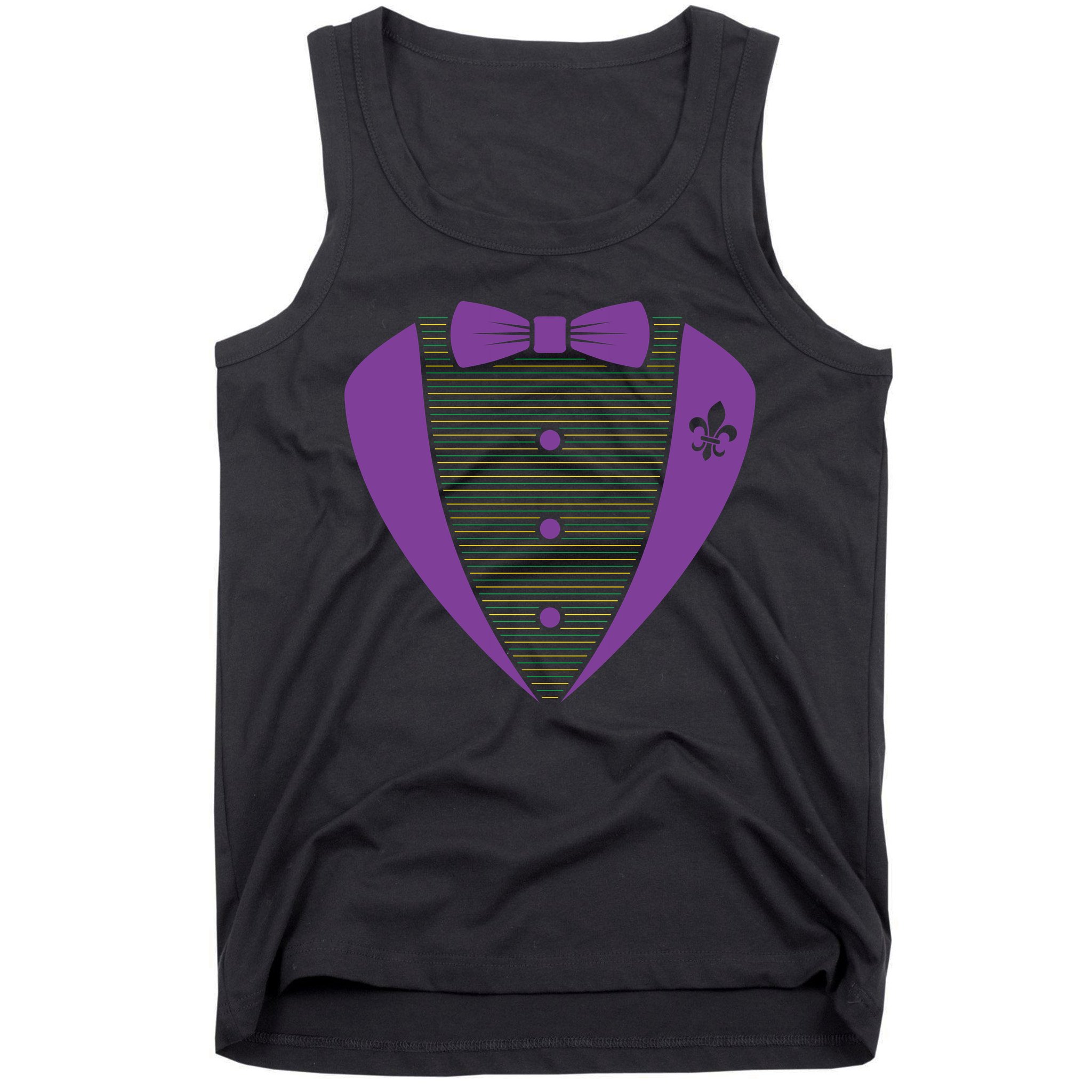 Mardi Gras Party Tuxedo Tank Top