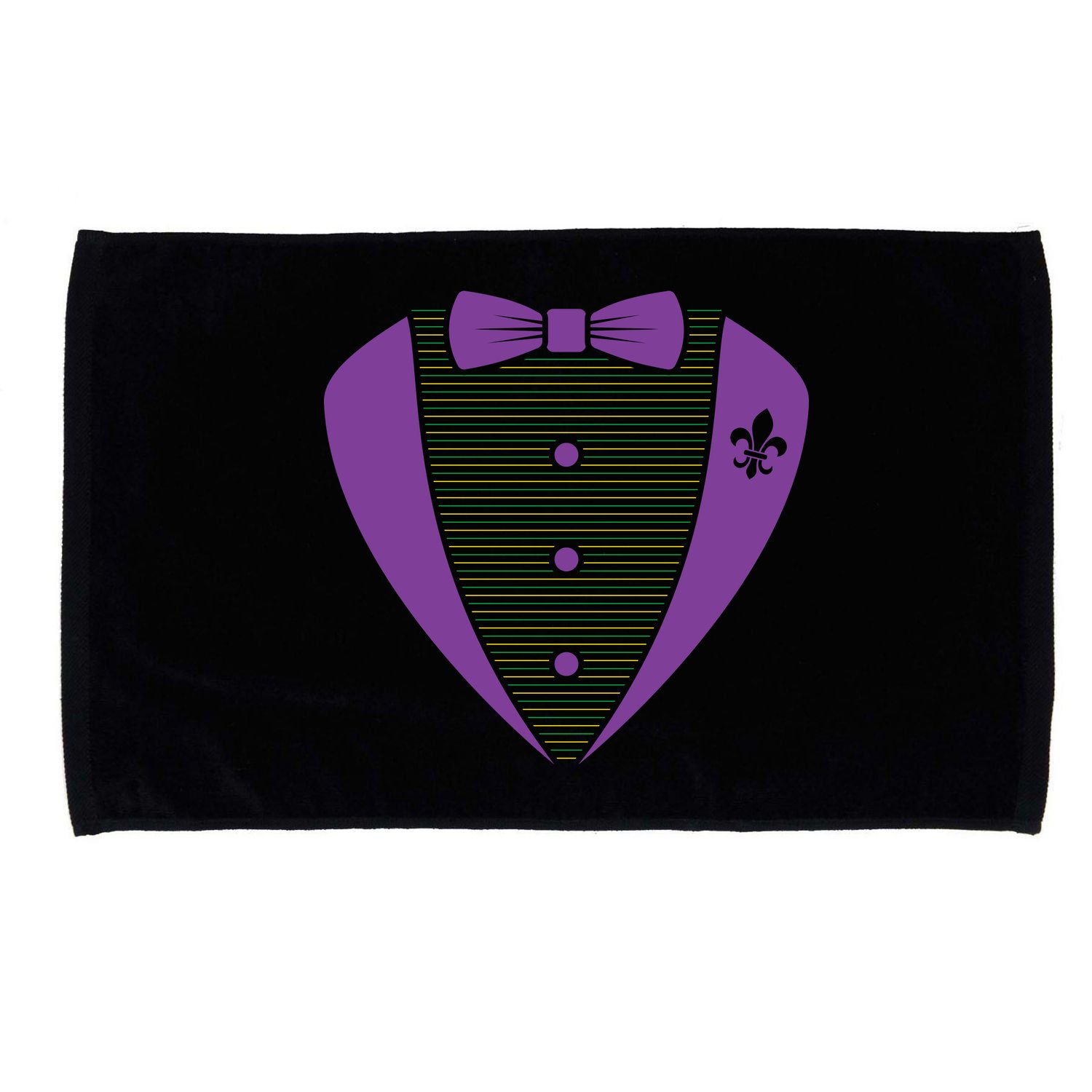 Mardi Gras Party Tuxedo Microfiber Hand Towel