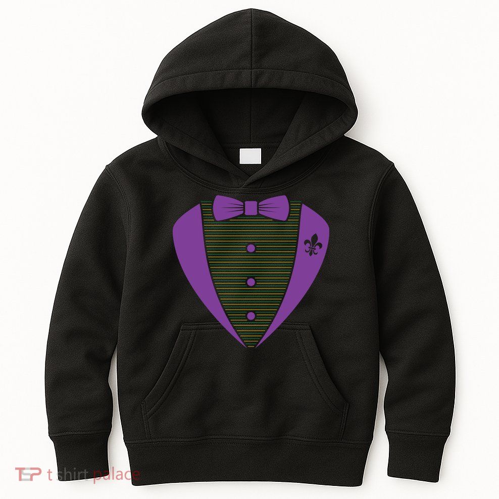 Mardi Gras Party Tuxedo Kids Hoodie