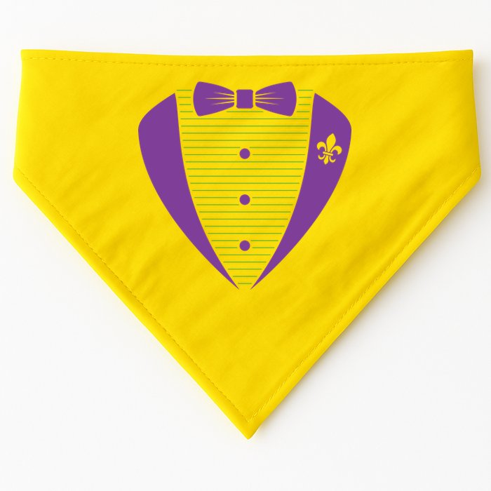 Mardi Gras Party Tuxedo USA-Made Doggie Bandana