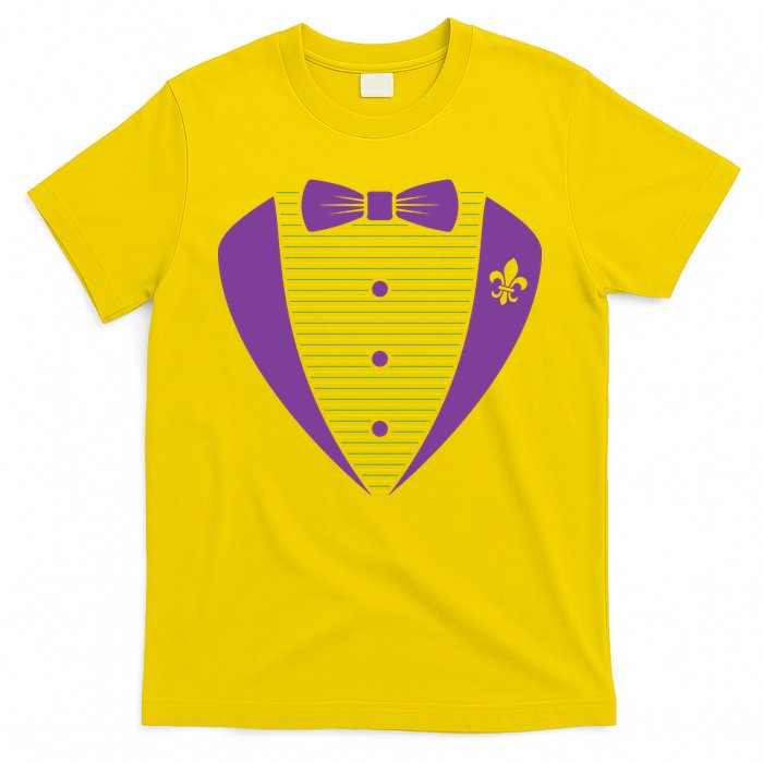 Mardi Gras Party Tuxedo T-Shirt